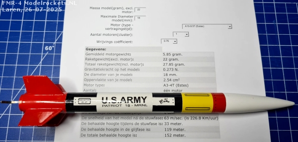 Leviathan 75mm model met F-motor. D. Manders