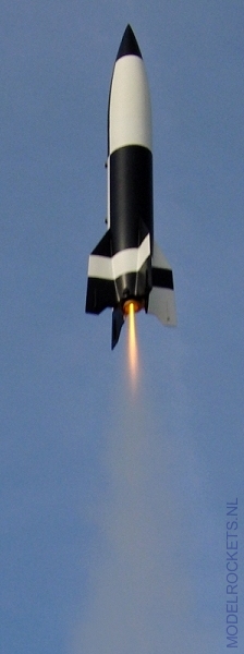 Raketten lanceren. V2 modelraket - A.vd.Wal