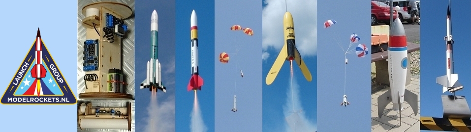 ModelRockets.NL - Model Rockets Launch Group (MRLG), Logo en Modelbouw Raketten